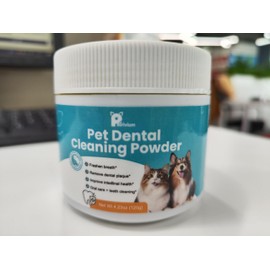 Petrivium Dental Powder for Dogs Bad Breath Fresher & Tartar Remover with Enzyme, Probiotics120 Grams