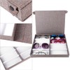 8 Slots Glasses Storage Sunglasses Display Jewelry Container Case Organizer