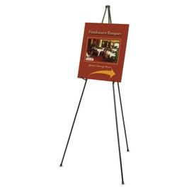 Quartet 27E Heavy-Duty Easel, 15-Inch -63-Inch High, Holds Up to 10 lb, Black