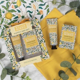 Hand Care Set (Hand Cream & Hand Soap - Lemon & Pomegranate) - William Morris' Fruits Design