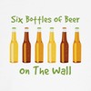 CafePress Six Bottles of Beer On The Wall Dog T