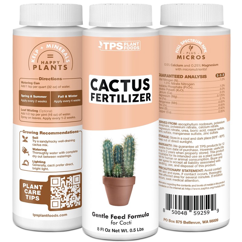 TPS NUTRIENTS Cactus Fertilizer for Cacti and All Desert Plants,