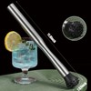 Muddler for Cocktails,Stainless Steel Muddler and Stirring Spoon with Long