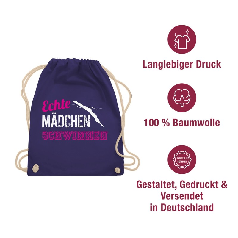 Shirtracer - Gym Bag Backpack - Real Girls Swimming, 07