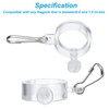 PATIKIL 2 Packs Flag Pole Ring Clip with Fixed Hook