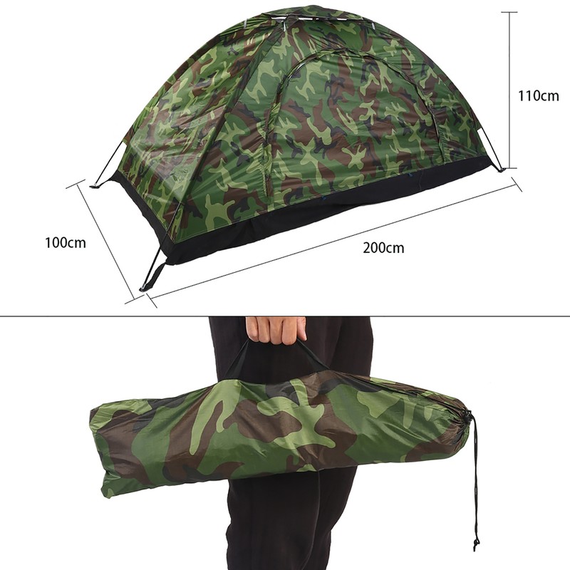 Outdoor Camouflage UV Protection Waterproof One Person Tent for Camping