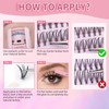 Lash Clusters 200PCS Individual Cluster Lashes 10-16mm D Curl Super