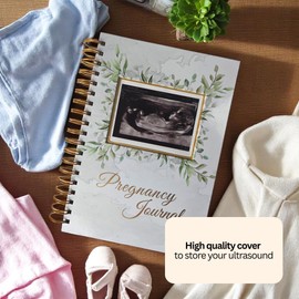 Pregnancy Journal Memory Book - Hardcover Pregnancy Book, First Time Moms, Baby Memory Book, Mom Book Diary, Ultrasound Baby Book Memory