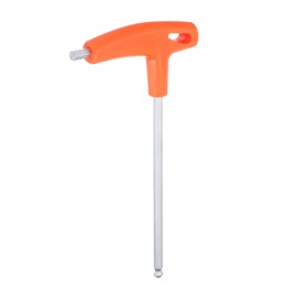sourcing map T-Handle Ball End Hex Key Wrench 6mm Metric CR-V T-Key Inner Hexagon Wrenches Spanner Repair Tool for Automotive Household Maintenance, Orange