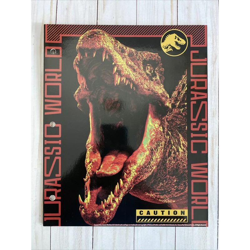 Universal Studios Jurassic Park World 2 Folders + Spiral Notebook