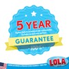 LOLA Toilet Brush and Holder Set, Classic Version, Durable Bristles