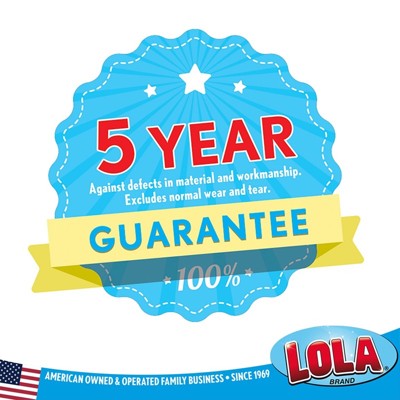 LOLA Toilet Brush and Holder Set, Classic Version, Durable Bristles