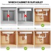 1 Pack-19"-32"W Expandable Under Sink Organizer With Upgrade Ball-Bearing Slide,2-Tier