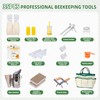 POLLIBEE 35Pcs Beekeeping Supplies Starter Kit with Bee Suit,Smoker &