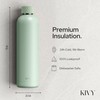 KIVY 32oz Stainless Steel Insulated Water Bottle - Leak Proof,