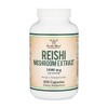 Double Wood Supplements Reishi Mushroom Capsules (4:1 Ganoderma Extract, 1,000mg