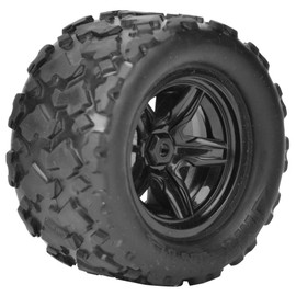 KIMISS Haiboxing RC Truck Tyre Replacement Black 2 Piece Wheel Tire Replacement Fits Hs 18301 18302 18311 18312 1 18 Rc Car