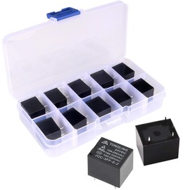 GUUZI Power Relay SPST PCB Type DC 24 V Coil 4 Pins Mini-Power Coil Relay JQC-3F SPST Pack of 10