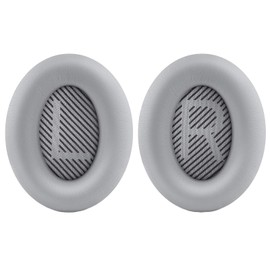 QC35 II Replacement Ear Pads Quietcomfort 35 II Headphones Ear Cushion Kit Earpads Compatible with Bose Quietcomfort 35 ii/Quietcomfort 35/QC35 ii /QC35/QC45 Headphones.(Silver Pads)