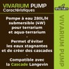 Reptiles-Planet Vivarium Pump for Waterfall Terrarium, 280L/H, 4W, 4.2 cm