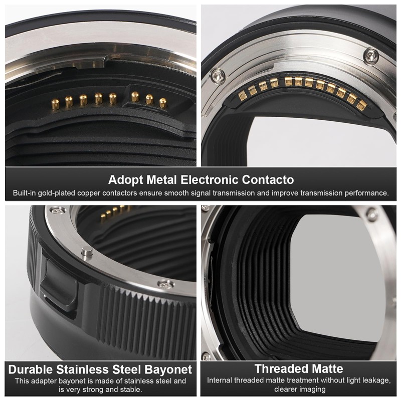 CZEBINS Lens Adapter, AF Adapter for Canon EF/EF-S Series Lenses