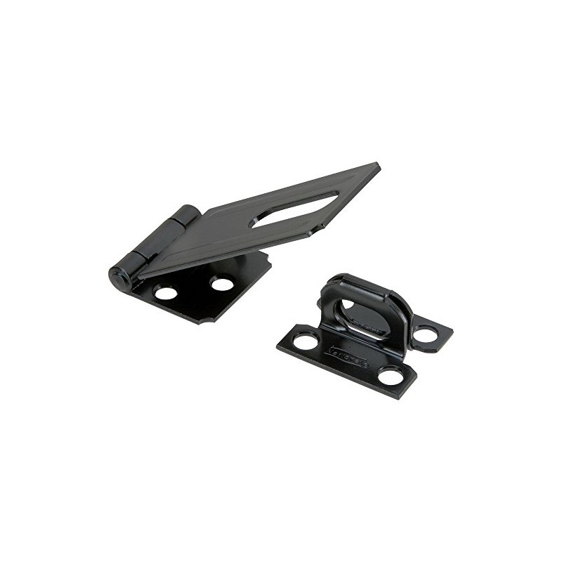 National Hardware N305-953 V30 Safety Hasp in Black,3-1/4"