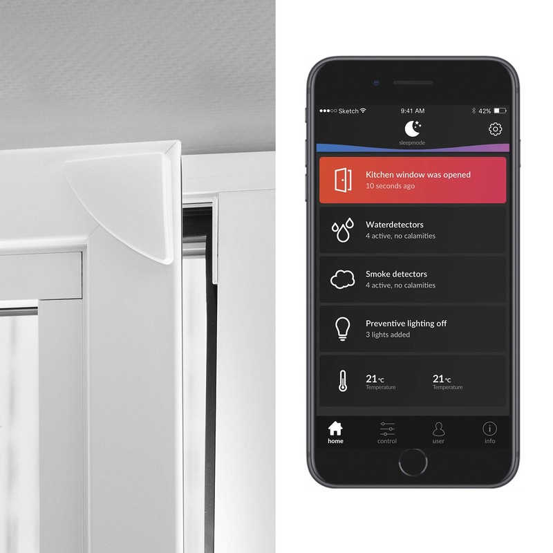Smartwares Smart Home Pro | Funk Alarm Set inklusive Basistation,