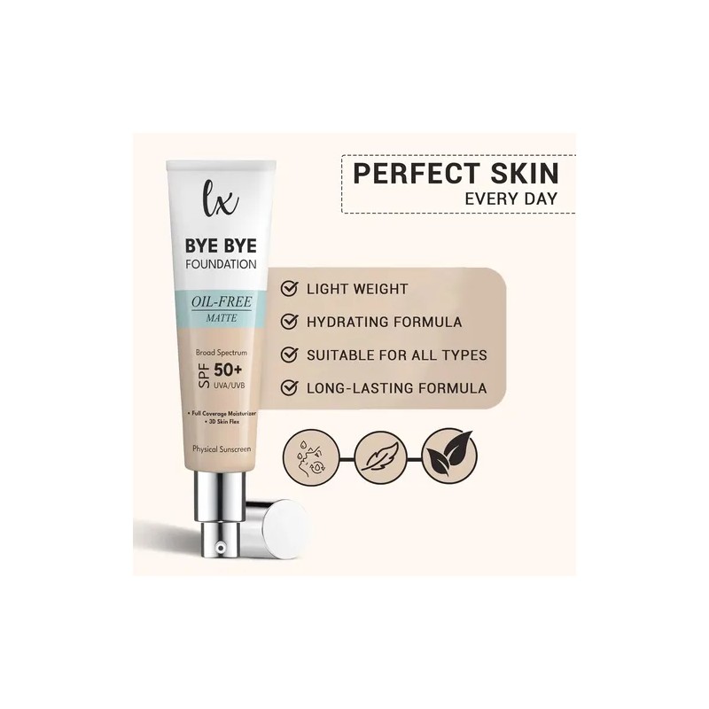 Lx Blend Bye Bye Foundation Crema Hidratante De Cobertura Ma