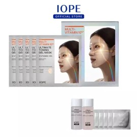 IOPE [하프클럽/아이오페]멀티비타민 10% 얼티밋 토닝 겔 마스크 30g x 5ea [Half Club/Iope] Multi Vitamin 10% Ultimate Toning Gel Mask 30g x 5ea [Ultimate Toning Gel Mask 30g x 5ea]