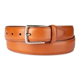 Haggar Men's Essential Belt-Dress and Casual, Tan Classic, Medium (34-36)
