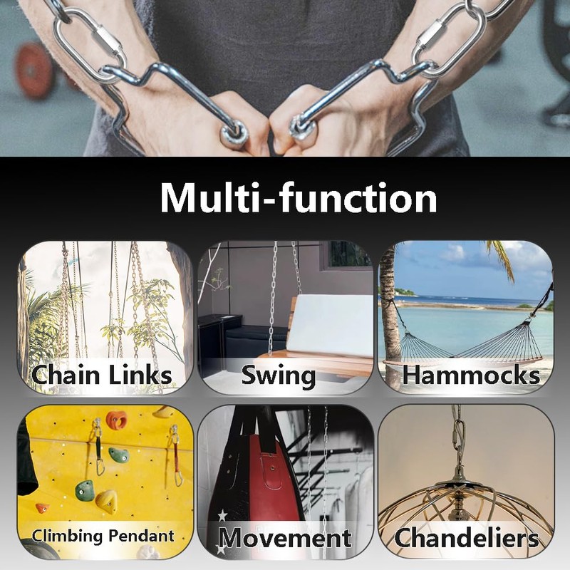 CEEYSEE 6Pcs D Shackle M6 304 Stainless Steel Shackles Quick