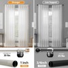 Nickel Curtain Rods for Windows 72 to 144 Inches(6-12ft),1 inch
