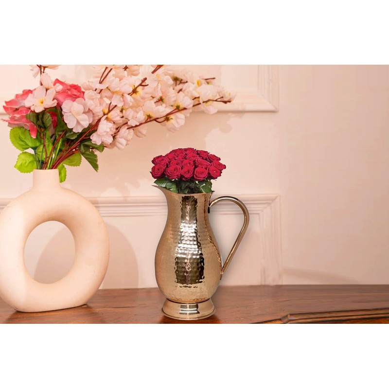 Bold & Divine Pure Copper Water Pitcher, Copper Pitcher with