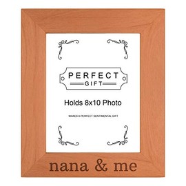 Sentimental Photo Frame Nana & Me Wood Engraved 8x10 Portrait Picture Frame