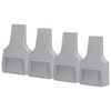 4Pcs U Shape Casters Door Stopper Anti Sliding Furniture Wheels