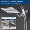 G-Promise All Metal 10" Dual Square Shower Head Combo |