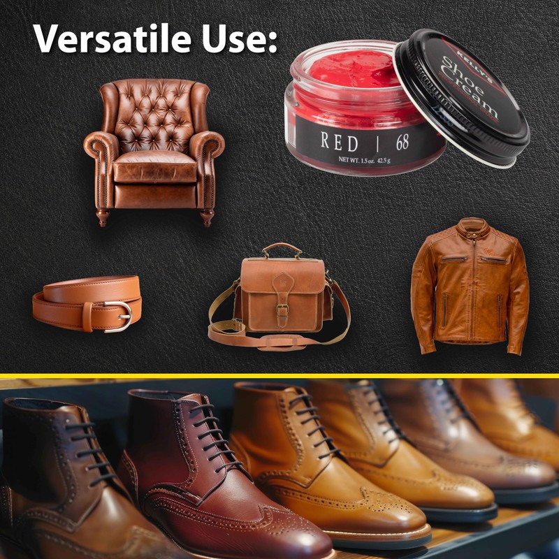 Kelly's Red Shoe Polish 1.5 oz - Professional Leather Shoe