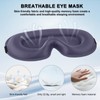 3D Contoured Sleep Mask, 2 Pack 100% Blackout Eye Mask