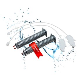 Lichtblau Door Hinge Springs 130 mm x 20 mm + Pulls 315 mm I 00754866 Colour Code Red I Door Spring Dishwasher I Dishwasher Replacement Parts for Neff Constructa 754866 Balay Bosch