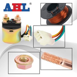 AHL Starter Solenoid Relay for Honda TRX450 Fourtrax Foreman 1998-2009 /TRX500 Fourtrax Foreman Rubicon 2001-2011 ATV/TRX500FA5/TRX500FA6/TRX500FA7 Foreman Rubicon 500 4X4 2015-2018