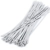 Metal Zip Ties of 100 Pcs, 16 IN SUS 304