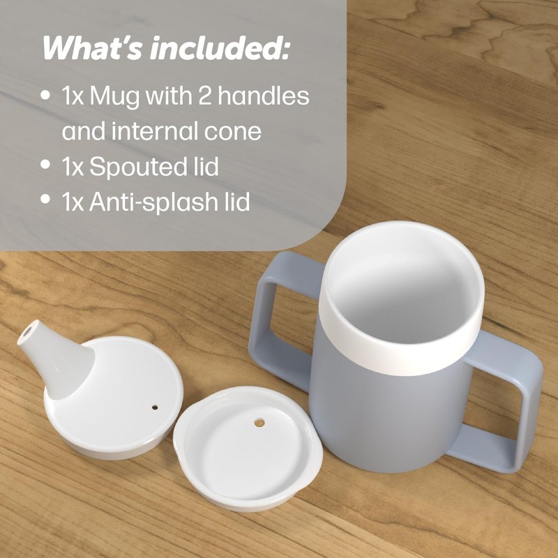 JFA Supplies JFA Supplies 2 Handles 165ml Grey Adult Drinking