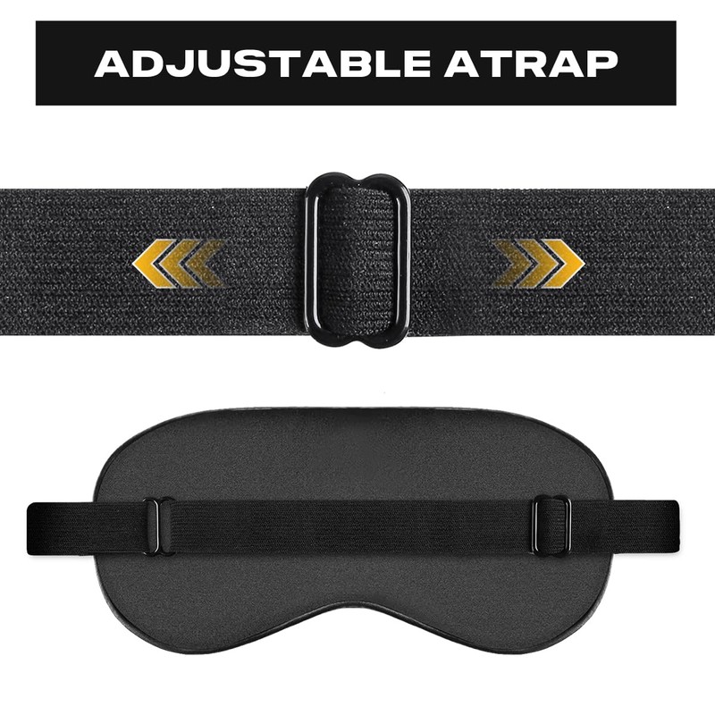 Ukissim Silk Sleep Mask, Adjustable Soft Eye Cover for Comfortable