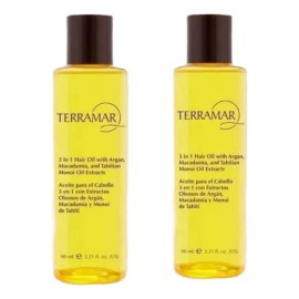 Aceite Terramar Argán 3 en 1 Cabello Pack 2x98mL Protege Calor