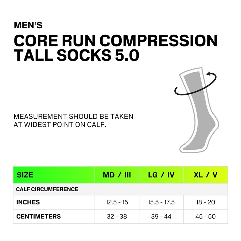 CEP - Men's Core 5.0 Tall Compression Long Running Socks