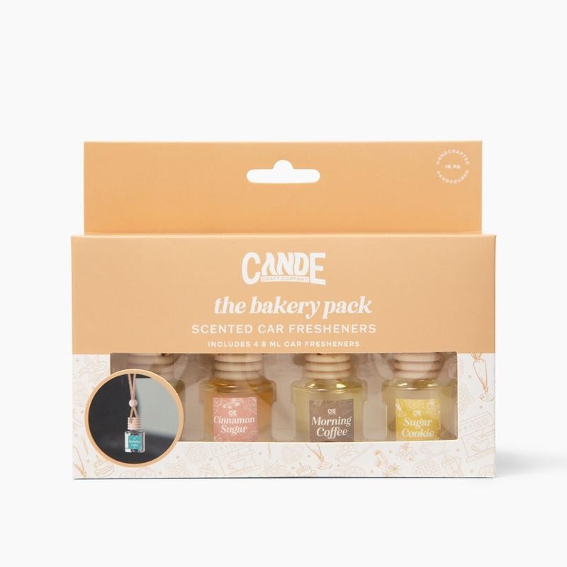 Four-Pack Scented Car Fresheners Bundle – 4 Unique Scents, 8ml