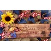 Bless Our Home Autumn Deco Mesh Wreath With Scarecrow And