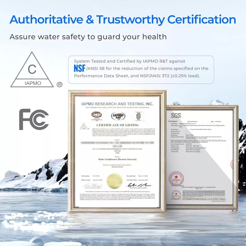 Waterdrop WD-X12-F3 Filter, Replacement for X12-Basic Reverse Osmosis System