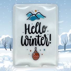 Hand Warmer Pocket Warmer Sets Finger Warmer Against Cold Hands in Winter (Set of 4 Let It Snow)