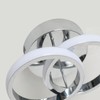 EIDISUNY LED Ceiling Light Modern Light Fixture Ceiling Silver Round